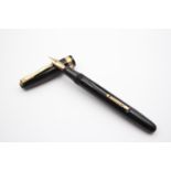 Vintage WATERMAN 515 Black Fountain Pen w/ 14ct Gold Nib WRITING // Vintage WATERMAN 515 Black