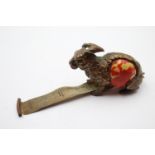 Vintage 1940's Novelty Brass & Celluloid Rabbit Haberdashery Tape Measure // Diameter - 7cm Items in