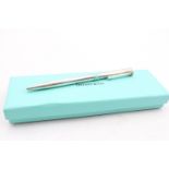TIFFANY & CO. Stamped .925 Sterling Silver Ballpoint Pen / Biro Boxed (19g) // UNTESTED In