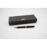 MONTBLANC Meisterstuck Black Ballpoint Pen / Biro - WRITING Boxed -CM13298 // In previously owned