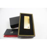 DUNHILL Gold Plated Cigarette Lighter In Original Box (82g) // UNTESTED In previously owned