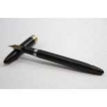 Vintage SHEAFFER Snorkel Black Fountain Pen w/ 14ct Gold Nib WRITING // Vintage SHEAFFER Snorkel