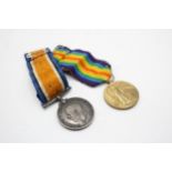 WW1 Medal Pair & Original Ribbons Named 20844 Pte H. Adams Worc Regt // In antique condition Signs