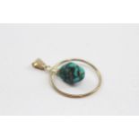 8ct Gold Vintage Turquoise Pendant (1.7g)