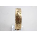 A Vintage Etched 9ct Rolled Gold Bangle (32g) //