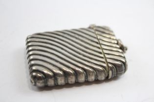 Antique Victorian Hallmarked 1894 Birmingham Sterling Silver Vesta Case (25g) // Maker -