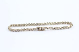 9ct Gold Diamond Bracelet (5.7g)