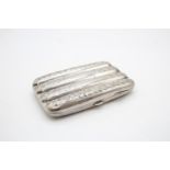 Antique Hallmarked 1911 Birmingham Sterling Silver Cigar Case (150g) // w/ Blank Cartouche Maker -