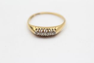 18ct Gold Antique Old European Cut Five Stone Ring (1.9g) Size P½