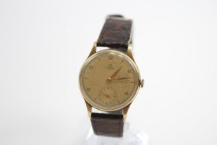 OMEGA Men's 9ct GOLD Cased Vintage WRISTWATCH Hand-wind Not Working C.1960s // OMEGA Men's 9ct