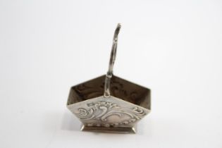 Antique / Vintage . 800 Continental Silver Miniature Basket (9g) // XRF TESTED FOR PURITY Diameter -