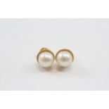 14ct Gold Cultured Pearl Stud Earrings (1.9g)