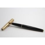 Vintage PARKER 65 Black Fountain Pen w/ 14ct Gold Nib, Rolled Gold Cap WRITING // Vintage PARKER