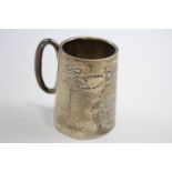 Antique Hallmarked 1919 Birmingham Sterling Silver Christening Cup (65g) // Maker - William Aitken