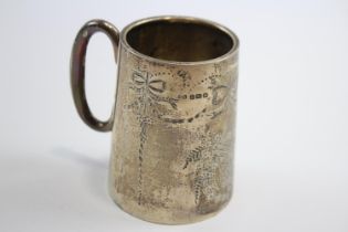 Antique Hallmarked 1919 Birmingham Sterling Silver Christening Cup (65g) // Maker - William Aitken