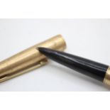 Vintage PARKER 61 Gold Plated Fountain Pen w/ 14ct Gold Nib WRITING (21g) // Vintage PARKER 61