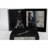 MONTBLANC Meisterstuck Black FOUNTAIN PEN w/ 14ct White Gold Nib WRITING // MONTBLANC Meisterstuck