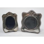 2 x Vintage Hallmarked .925 Sterling Silver Photograph Frames (258g) // In vintage condition Signs