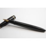 Vintage PARKER Duofold Black FOUNTAIN PEN w/ 14ct Gold Nib WRITING // Vintage PARKER Duofold Black