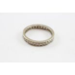 9ct White Gold Diamond Eternity Ring (2.3g) Size P