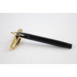 Vintage SHEAFFER Imperial Black FOUNTAIN PEN w/ 14ct Gold Nib WRITING // Dip Tested & WRITING In