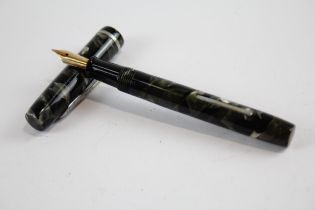 Vintage Sheaffer Junior Grey Fountain Pen w/ 14ct Gold Nib Writing // Dip Tested & Writing In