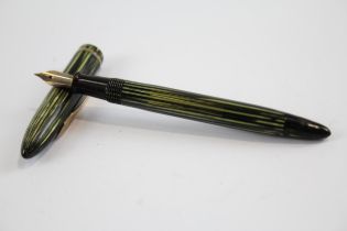 Vintage SHEAFFER Balance Green FOUNTAIN PEN w/ Steel Nib WRITING // Dip Tested & WRITING In