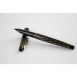 Vintage Sheaffer Stylist Black & Gold Fountain Pen w/ 14ct Gold Nib Writing // Dip Tested &