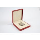 S.T DUPONT Paris Silver Plated Cigarette Lighter Original Box - 1H22AAAA (93g) // UNTESTED In