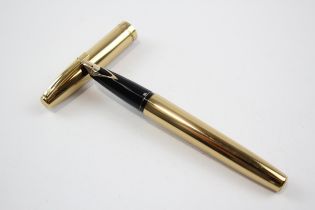 Vintage SHEAFFER Imperial Brass FOUNTAIN PEN w/ 14ct Gold Nib WRITING // Dip Tested & WRITING In