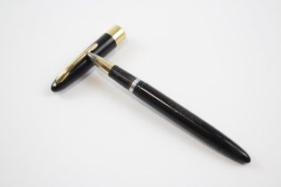 Vintage SHEAFFER Snorkel Black FOUNTAIN PEN w/ 14ct Gold Nib WRITING // Vintage SHEAFFER Snorkel