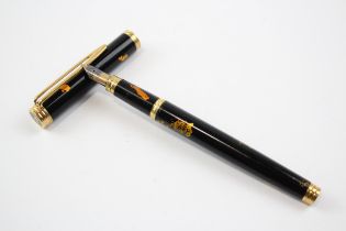 Waterman Ideal Brown Lacquer Fountain Pen w/ 18ct Gold Nib Writing // Dip Tested & WRITING In