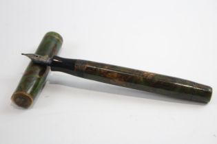 Vintage Parker Green Lacquer Fountain w/ 14ct Gold Nib WRITING // Dip Tested & WRITING In vintage