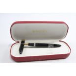 Vintage SHEAFFER Snorkel Black FOUNTAIN PEN w/ 14ct Nib WRITING Boxed // Dip Tested & WRITING In