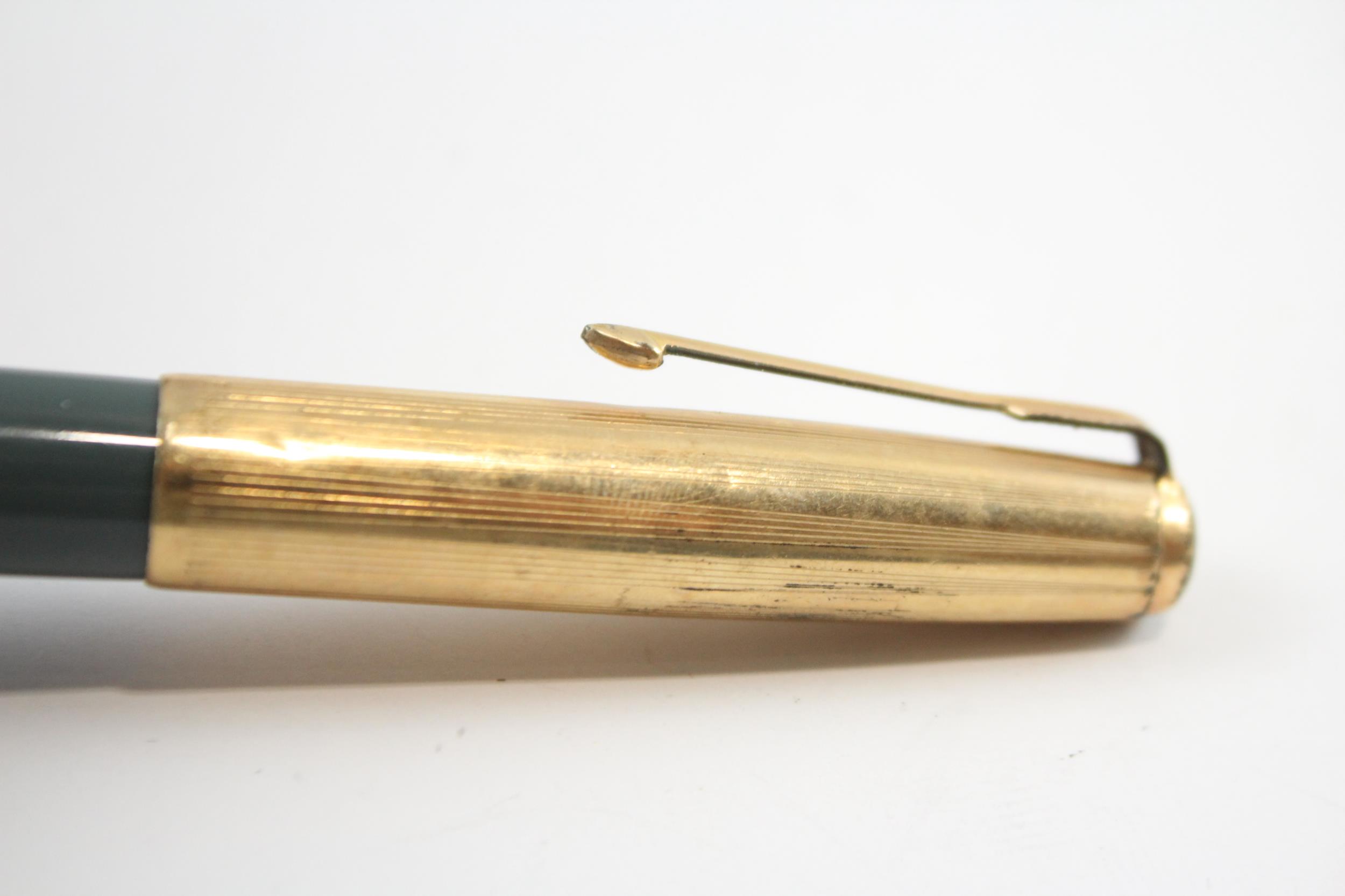 Vintage PARKER 51 Grey FOUNTAIN PEN w/ Rolled Gold Cap WRITING // Dip Tested & WRITING In vintage - Image 9 of 9