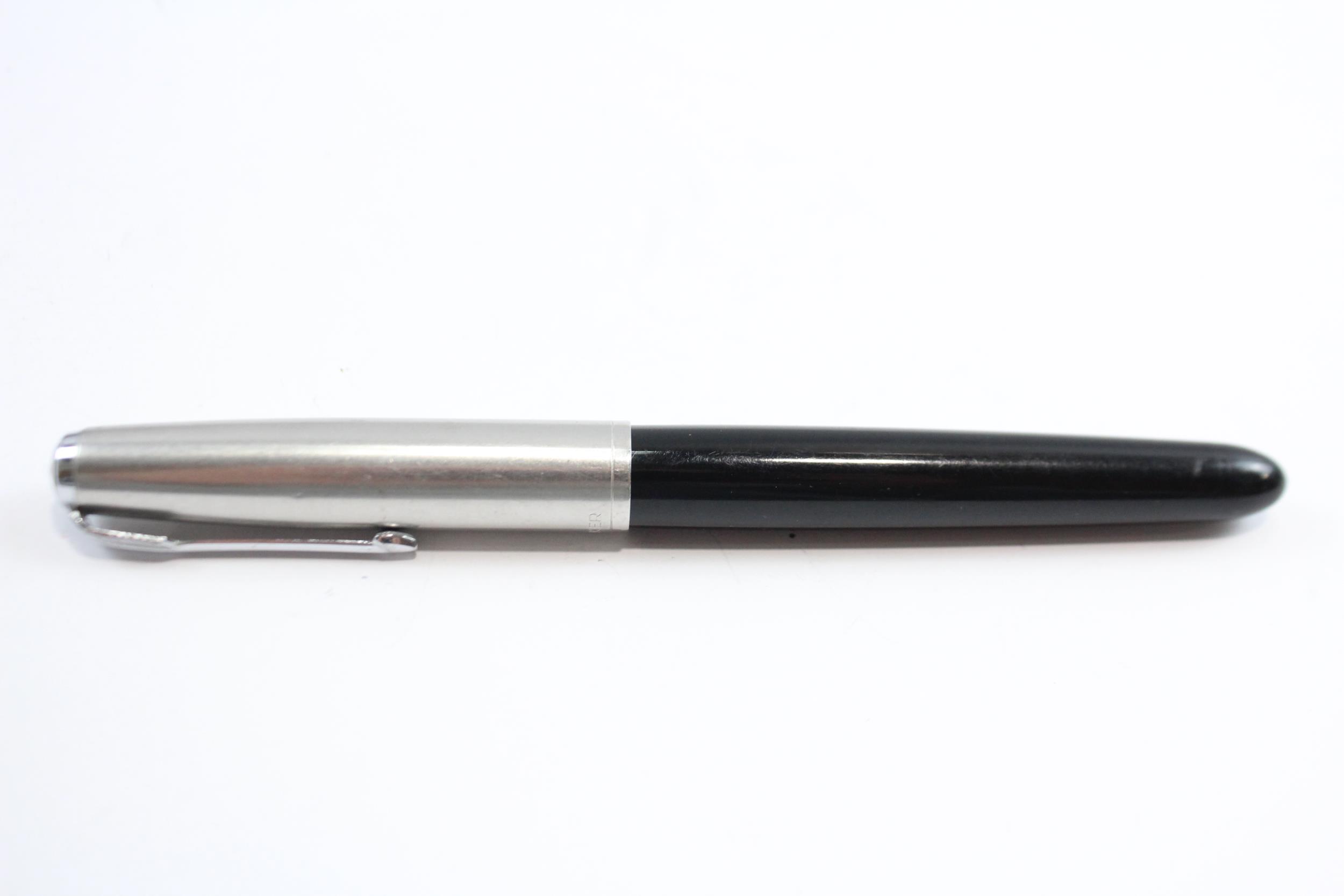 Vintage PARKER 51 Black FOUNTAIN PEN w/ Brushed Steel Cap WRITING // Dip Tested & WRITING In vintage - Image 6 of 9