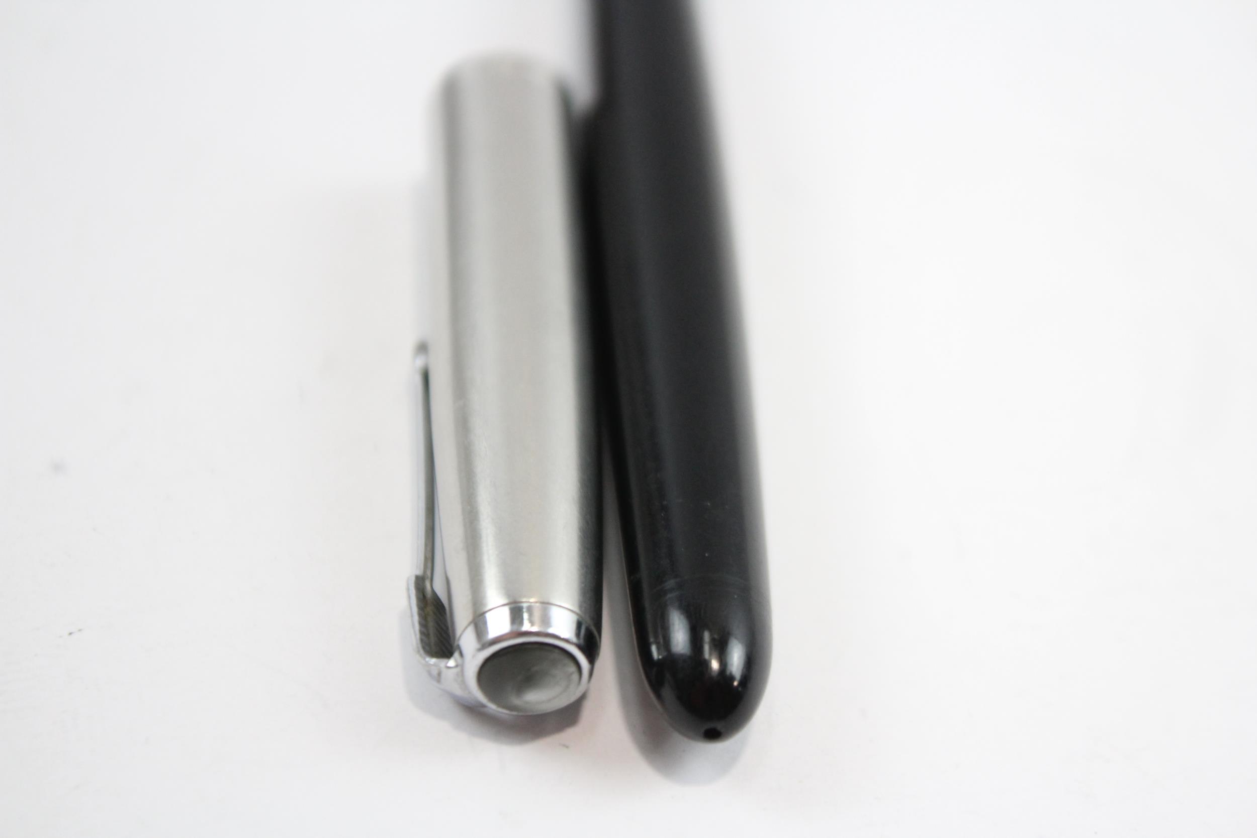 Vintage PARKER 51 Black FOUNTAIN PEN w/ Brushed Steel Cap WRITING // Dip Tested & WRITING In vintage - Image 5 of 9