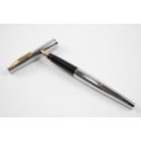 Vintage SHEAFFER Silver Tone Fountain Pen w/ 14ct Gold Nib WRITING // Dip Tested & WRITING In