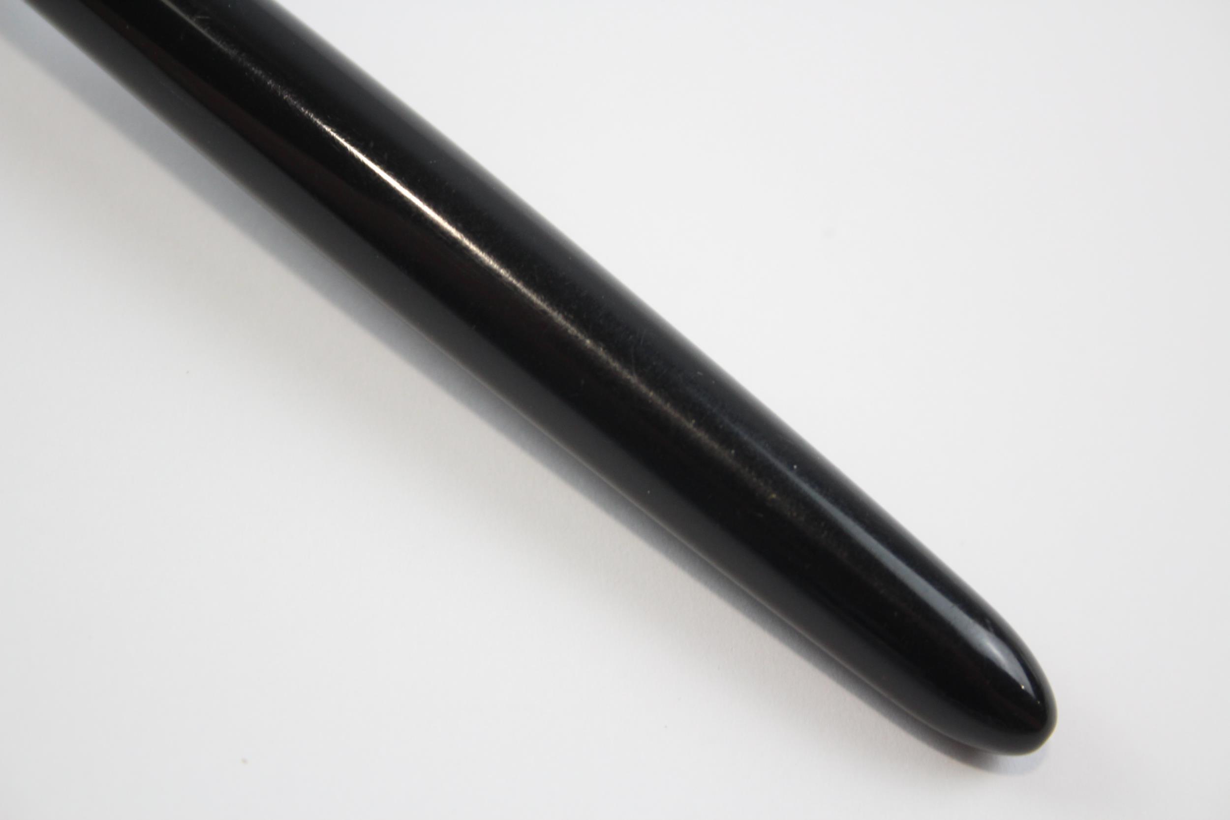 Vintage PARKER 51 Black FOUNTAIN PEN w/ Brushed Steel Cap WRITING // Dip Tested & WRITING In vintage - Image 4 of 4