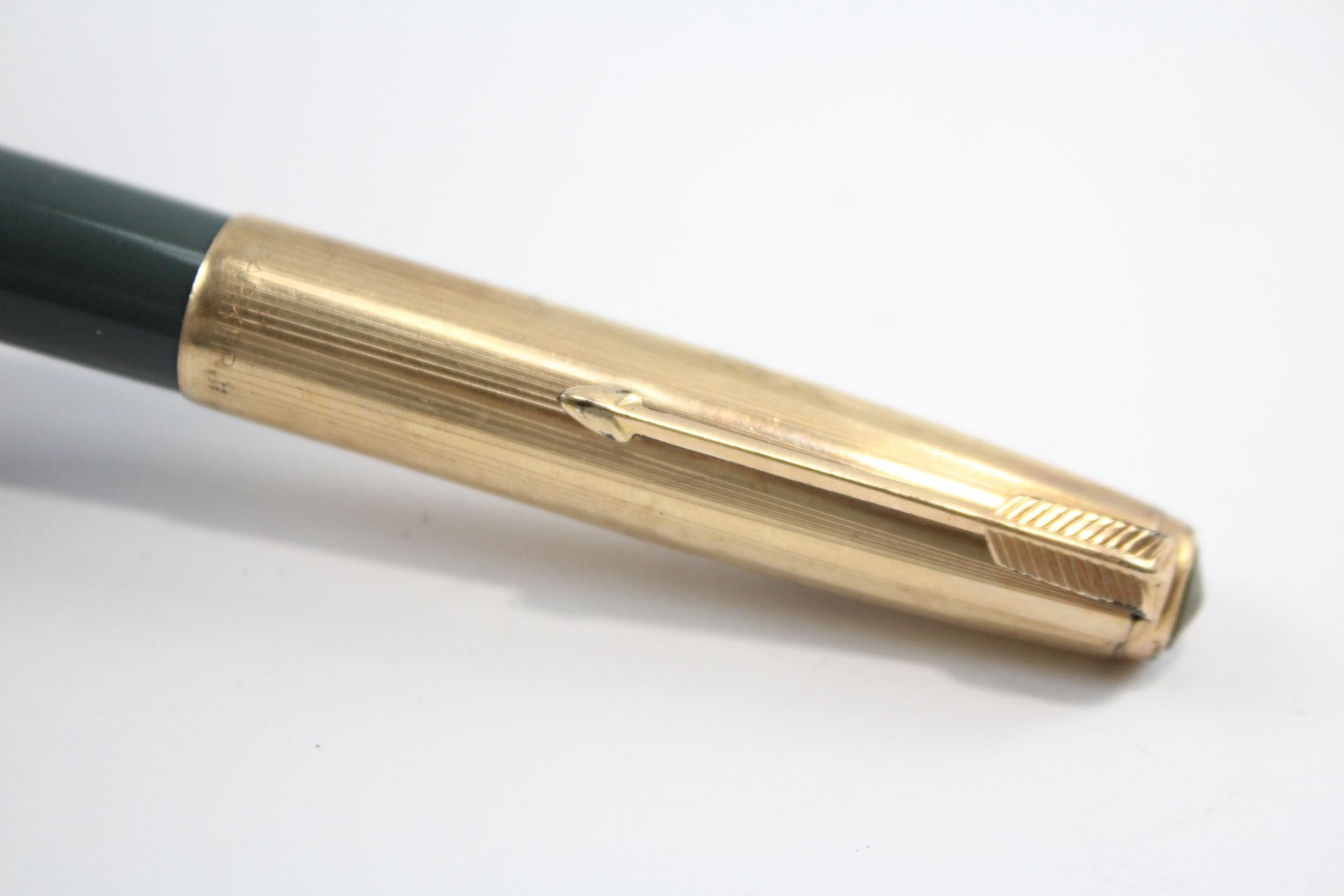 Vintage PARKER 51 Grey FOUNTAIN PEN w/ Rolled Gold Cap WRITING // Dip Tested & WRITING In vintage - Image 7 of 9