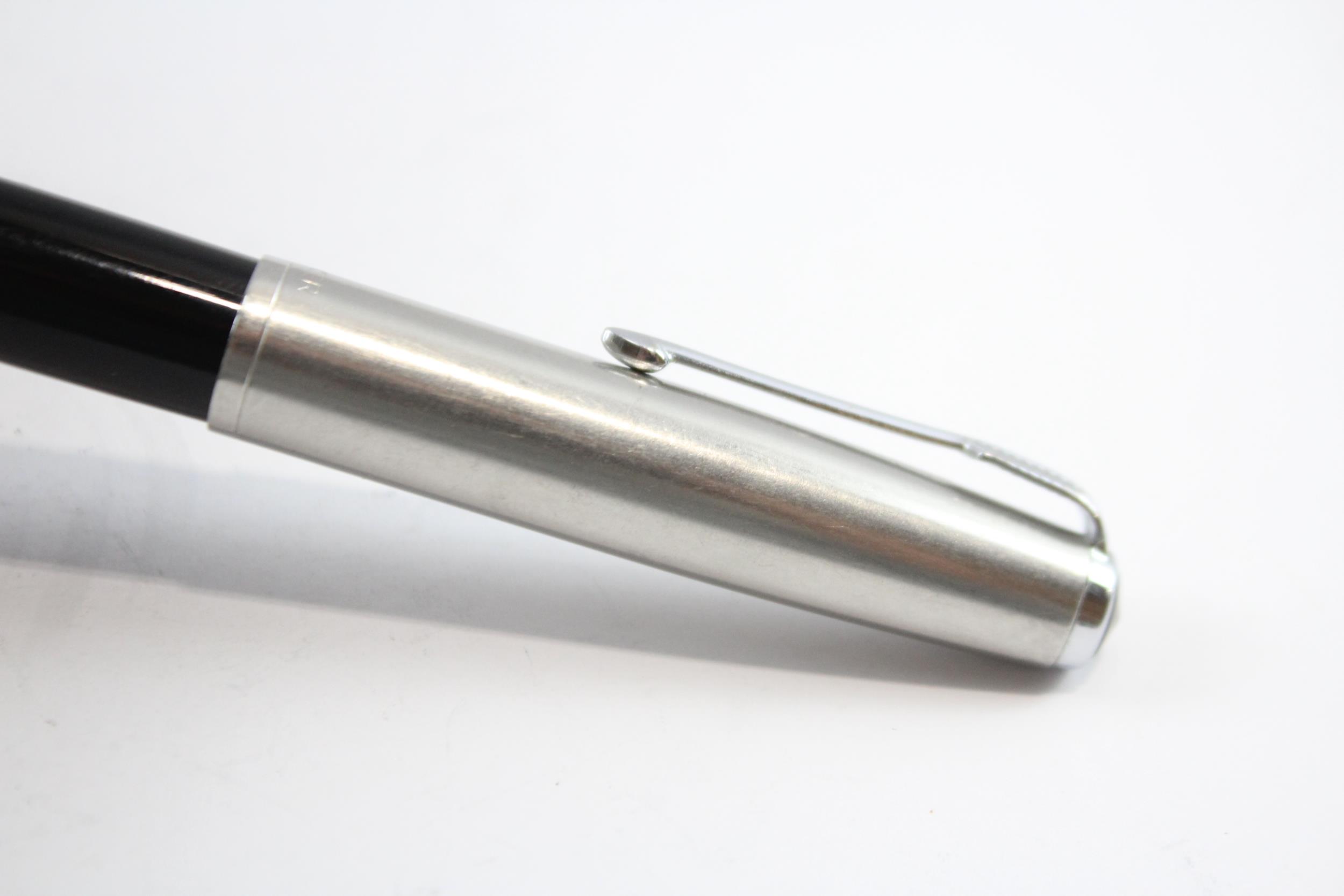 Vintage PARKER 51 Black FOUNTAIN PEN w/ Brushed Steel Cap WRITING // Dip Tested & WRITING In vintage - Image 9 of 9