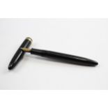 Vintage Sheaffer Snorkel Black Fountain Pen w/ 14ct Gold Nib WRITING // Dip Tested & WRITING In