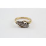 18ct Gold Old Cut Diamond Five Stone Ring (2.9g) Size M