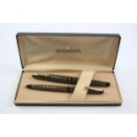 Vintage Sheaffer Lady Sheaffer Black Fountain Pen w/ 14ct Gold Nib, Ballpoint // Dip Tested &