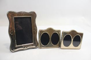 3 x Vintage Hallmarked STERLING SILVER Photo Frames (410g) // In vintage condition Signs of use &