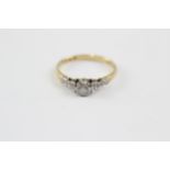 18ct Gold Round Brilliant Cut Diamond Single Stone Ring (2g) Size N