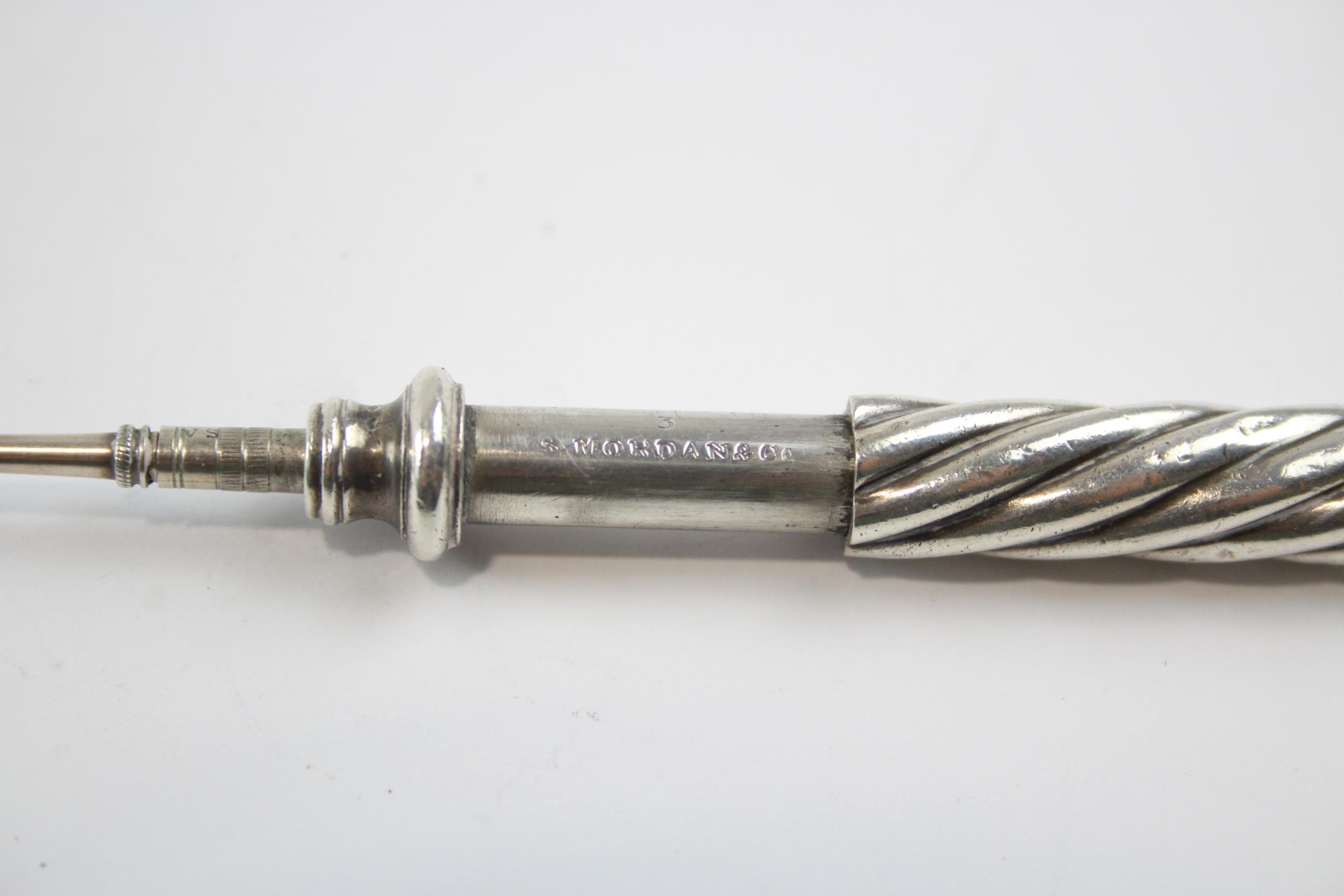 Antique / Vintage S Mordan & Co. .925 Sterling Silver Propelling Pencil (18g) // XRF TESTED FOR - Image 3 of 5