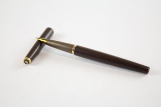 Vintage Parker 50 Falcon Brown Fountain Pen w/ Gold Plate Nib WRITING // Dip Tested & WRITING In