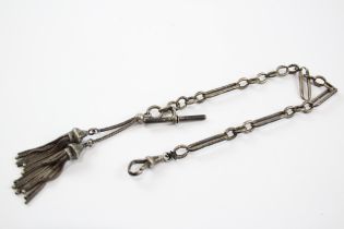 Silver Antique Albert Watch Chain (38g)