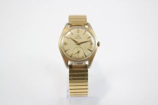 OMEGA SEAMASTER Men's Vintage WRISTWATCH Hand-wind WORKING Gold Tone C.1960s // OMEGA SEAMASTER